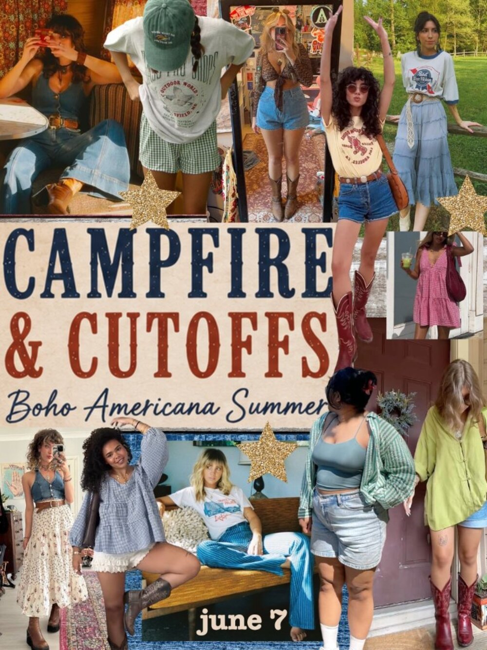 🌵✨ CAMPFIRE & CUTOFFS: BOHO AMERICANA SUMMER ✨🌵
